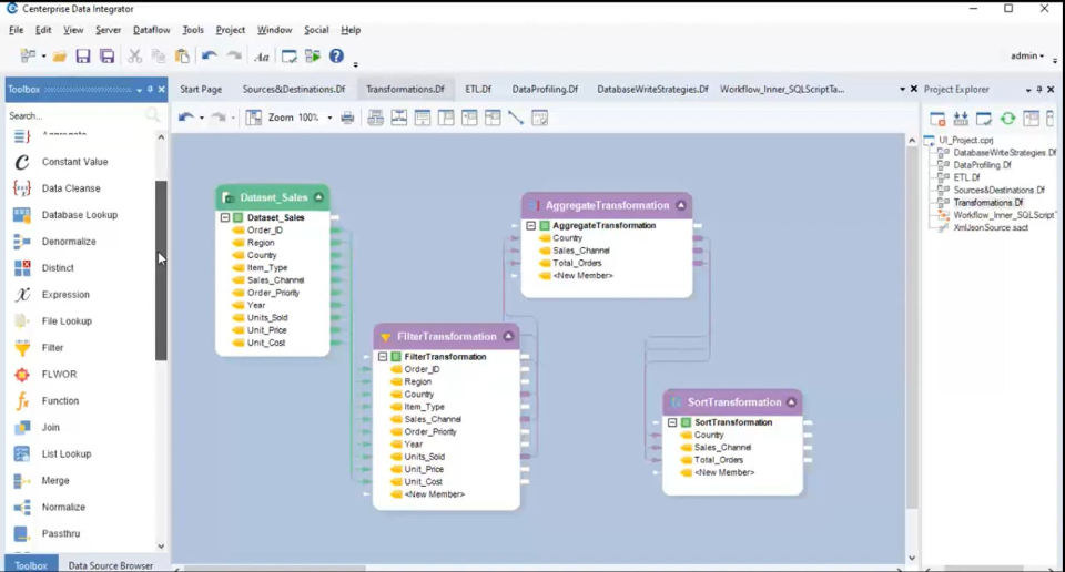 screenshot of Astera Centerprise
